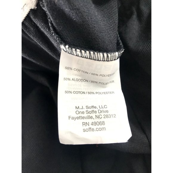 NEW! Soffee Classic Shorts Mens Sz 2X Black Solid Pull On Knit Elastic Waist - Picture 3 of 5